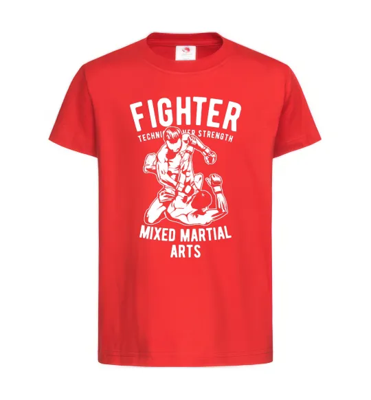 Дитяча футболка Mixed Martial Fighter Червоний фото
