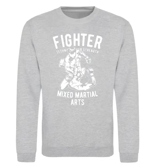 Свитшот Mixed Martial Fighter Серый меланж фото