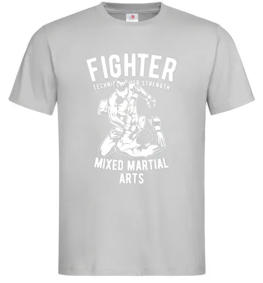 Мужская футболка Mixed Martial Fighter Серый фото