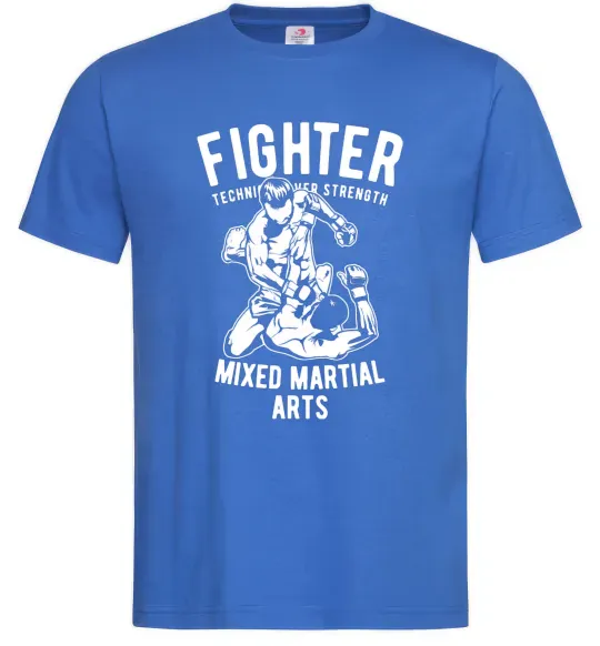 Мужская футболка Mixed Martial Fighter Ярко-синий фото