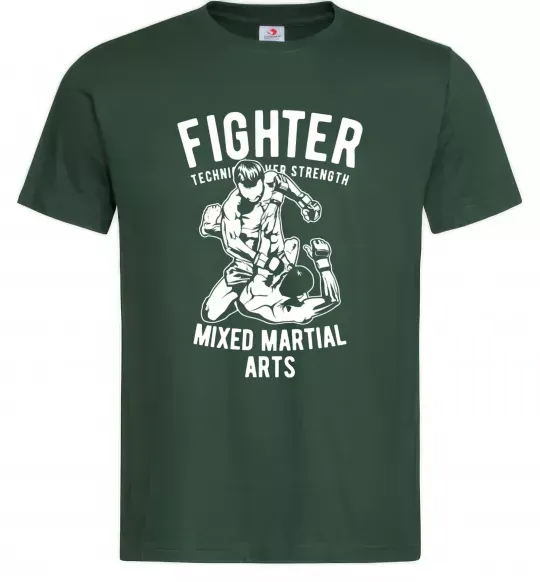 Мужская футболка Mixed Martial Fighter Темно-зеленый фото