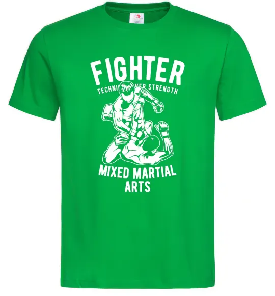 Мужская футболка Mixed Martial Fighter Зеленый фото