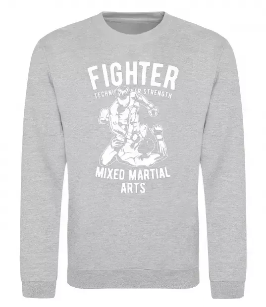 Свитшот Mixed Martial Fighter Серый меланж фото