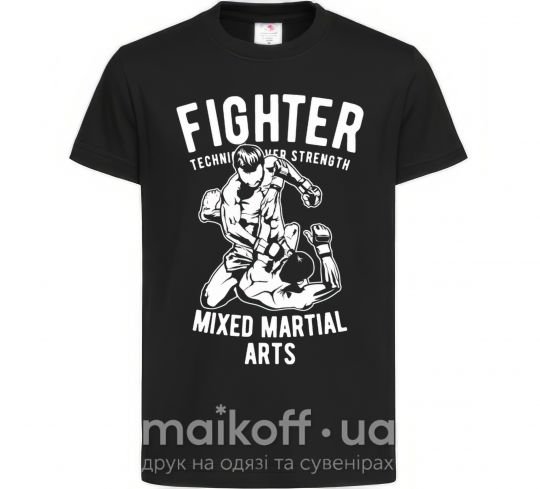 Дитяча футболка Mixed Martial Fighter Чорний фото