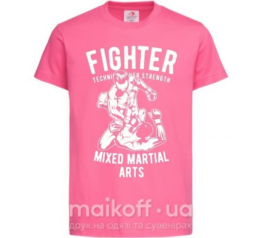 Дитяча футболка Mixed Martial Fighter Яскраво-рожевий фото