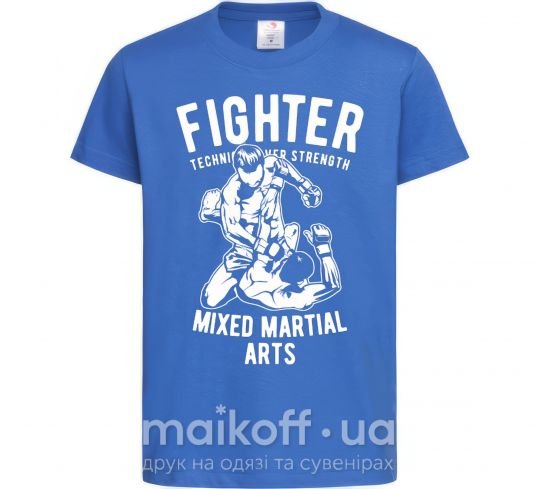 Дитяча футболка Mixed Martial Fighter Яскраво-синій фото