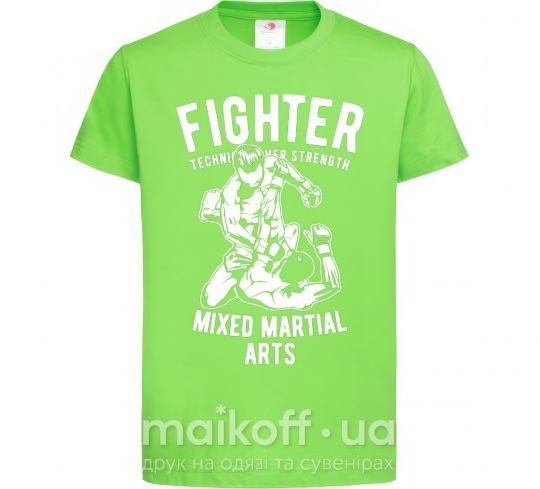 Дитяча футболка Mixed Martial Fighter Лаймовий фото