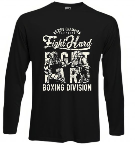 Лонгслів Fight Hard boxing division Чорний фото