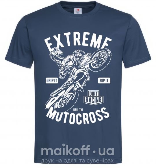 Чоловіча футболка Extreme Motocross Темно-синій фото