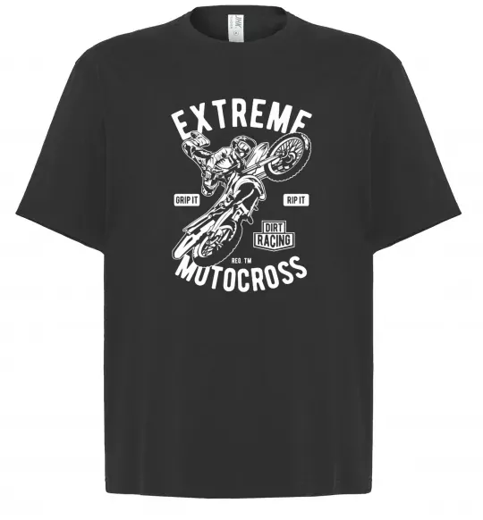 Футболка Оверсайз Extreme Motocross Чорний фото