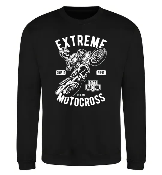 Світшот Extreme Motocross Чорний фото