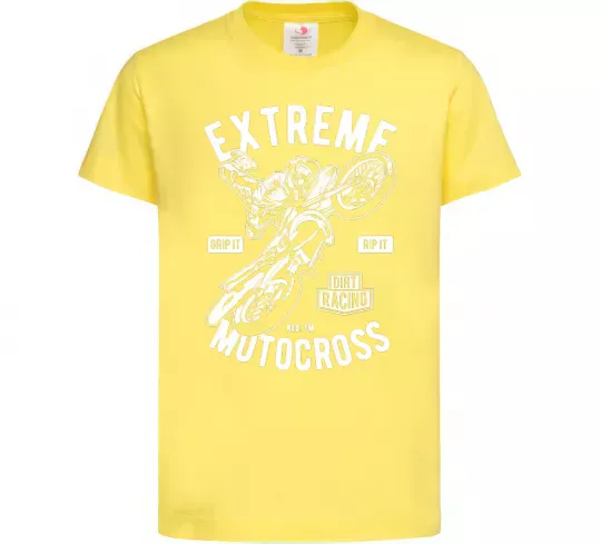 Детская футболка Extreme Motocross Лимонный фото