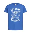 Детская футболка Extreme Motocross Ярко-синий фото