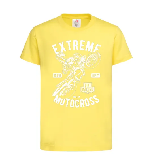 Детская футболка Extreme Motocross Лимонный фото