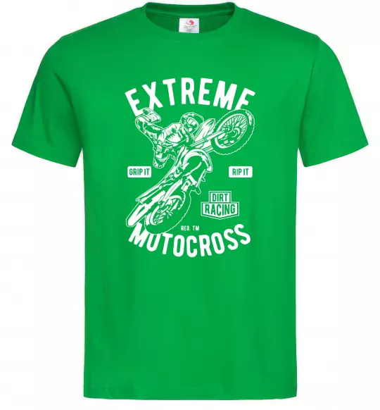 Чоловіча футболка Extreme Motocross Зелений фото