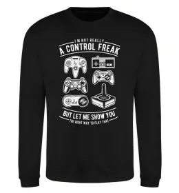 Світшот A Control Freak Чорний фото
