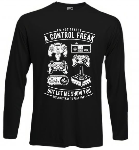 Реглан A Control Freak Чорний фото