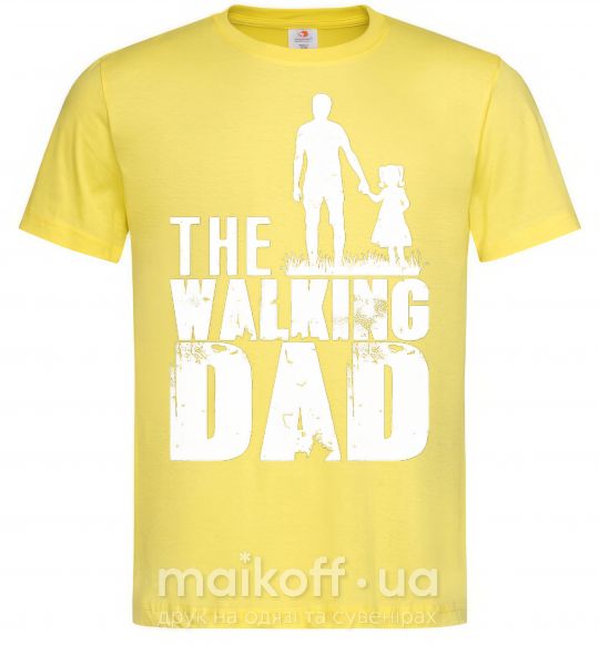Чоловіча футболка The walking dad Лимонний фото