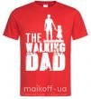 Чоловіча футболка The walking dad Червоний фото