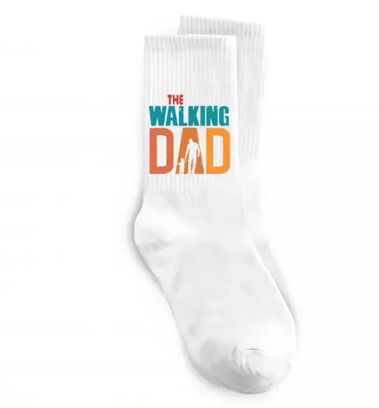 Носки The walking dad Белый фото