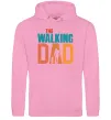 Чоловіча толстовка (худі) The walking dad Рожевий фото