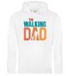 Мужская толстовка (худи) The walking dad Белый фото