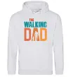 Мужская толстовка (худи) The walking dad Серый меланж фото