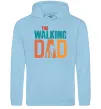 Чоловіча толстовка (худі) The walking dad Блакитний фото
