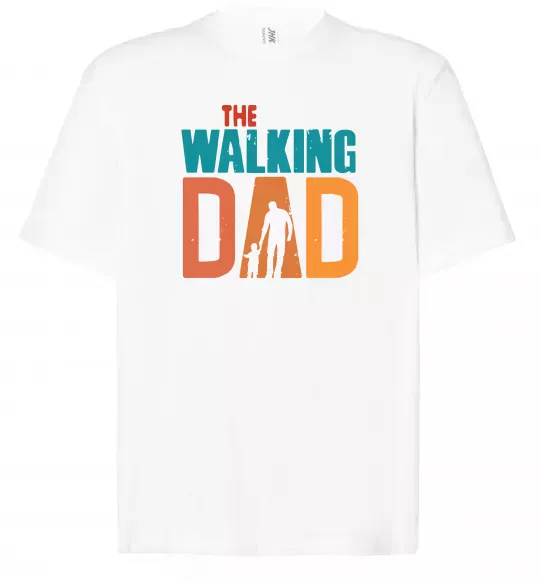 Футболка Оверсайз The walking dad Белый фото