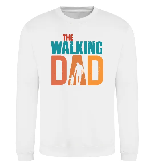 Свитшот The walking dad Белый фото