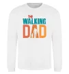 Свитшот The walking dad Белый фото