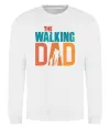 Світшот The walking dad Білий фото