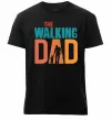 Мужская премиум футболка The walking dad Черный фото