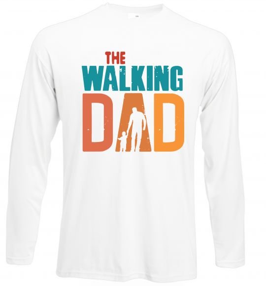 Реглан The walking dad Белый фото