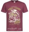Чоловіча футболка All About Fishing Бордовий фото