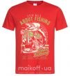 Чоловіча футболка All About Fishing Червоний фото
