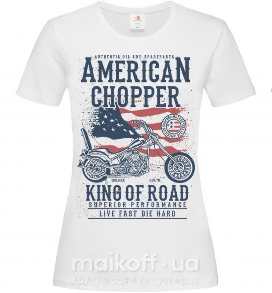 Жіноча футболка American Chopper Білий фото