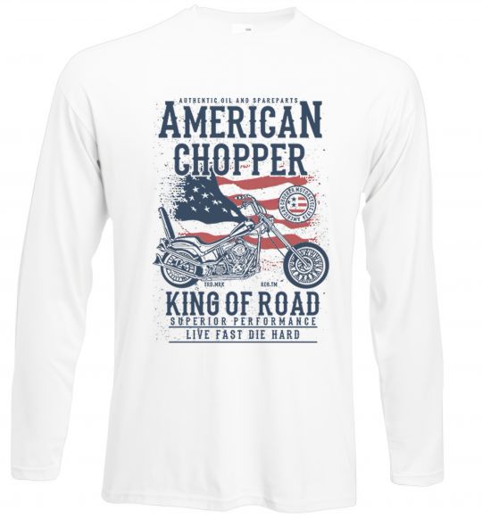 Лонгслів American Chopper Білий фото