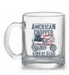 Чашка скляна American Chopper Прозорий фото