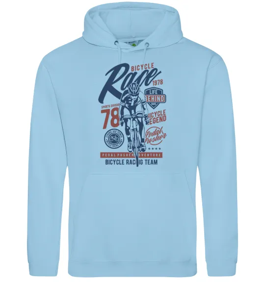 Чоловіча толстовка (худі) Bicycle Race Блакитний фото