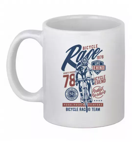 Чашка керамическая Bicycle Race Белый фото