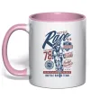 Чашка с цветной ручкой Bicycle Race Нежно розовый Чашка с цветной ручкой Bicycle Race Нежно розовый фото