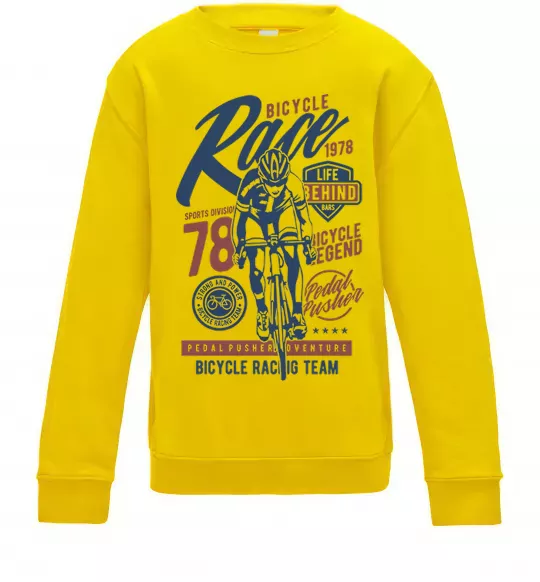 Дитячий світшот Bicycle Race Сонячно жовтий фото