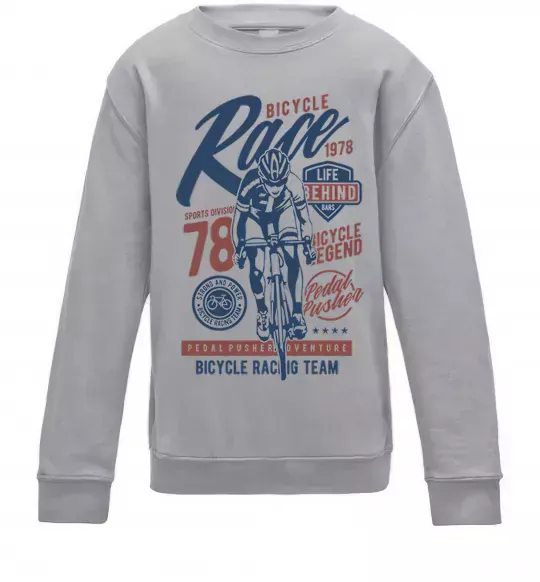 Дитячий світшот Bicycle Race Сірий меланж фото