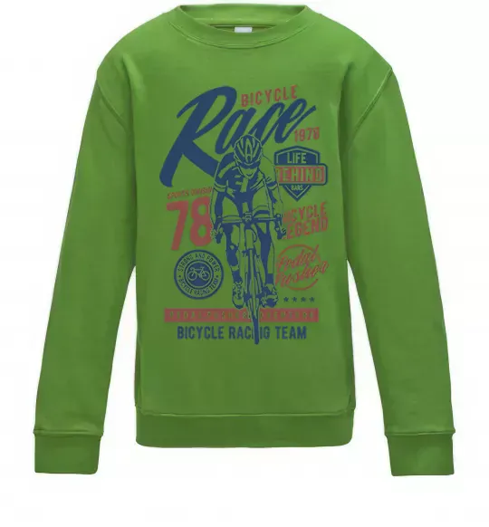 Дитячий світшот Bicycle Race Лаймовий фото