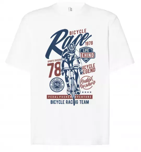 Футболка Оверсайз Bicycle Race Белый фото