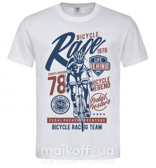 Мужская футболка Bicycle Race Белый фото