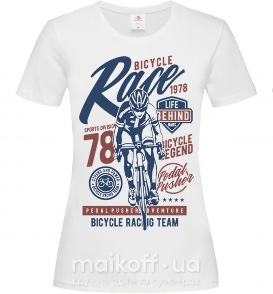 Жіноча футболка Bicycle Race Білий фото