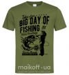 Мужская футболка Big Day of Fishing Оливковый фото