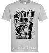 Мужская футболка Big Day of Fishing Серый фото